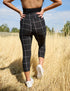 SA Exclusive Black Windowpane Capri Leggings