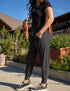 SA Exclusive Black Mini Polka Dot Harem Pocket Pants