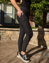 SA Exclusive Black Mini Polka Dot Pocket Leggings