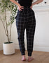 SA Exclusive Black Windowpane Harem Pocket Pants
