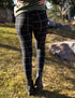 SA Exclusive Black Windowpane Pocket Leggings