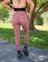 SA Exclusive Brown Windowpane Pocket Leggings