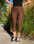 SA Exclusive Brown Mini Polka Dot Capri Leggings