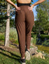 SA Exclusive Brown Mini Polka Dot Harem Pocket Pants