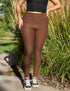 SA Exclusive Brown Mini Polka Dot Pocket Leggings