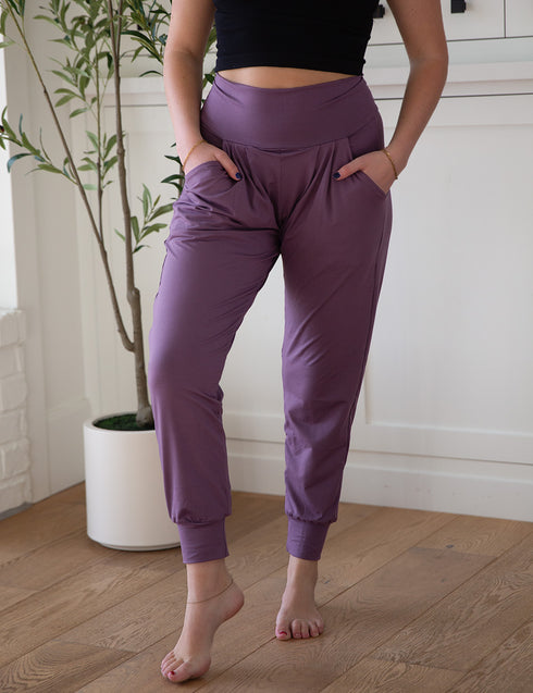 SA Exclusive Eggplant Harem Pocket Pants