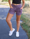 SA Exclusive Eggplant Solid Harem Shorts