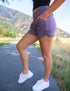 SA Exclusive Eggplant Solid Harem Shorts