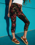 SA Exclusive Love Me Some Floral Capri Pocket Leggings