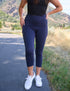 SA Exclusive Navy Pocket Capri Leggings