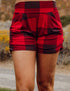 SA Exclusive Red Blockin' Around Harem Shorts