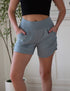 SA Exclusive Slate Solid Harem Shorts
