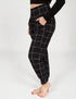 SA Exclusive Black Windowpane Harem Pocket Pants