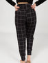 SA Exclusive Black Windowpane Harem Pocket Pants