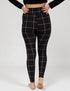 SA Exclusive Black Windowpane Pocket Leggings