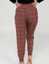 SA Exclusive Brown Windowpane Harem Pocket Pants