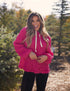 "Hi, I'm Pink Textured Hoodie"