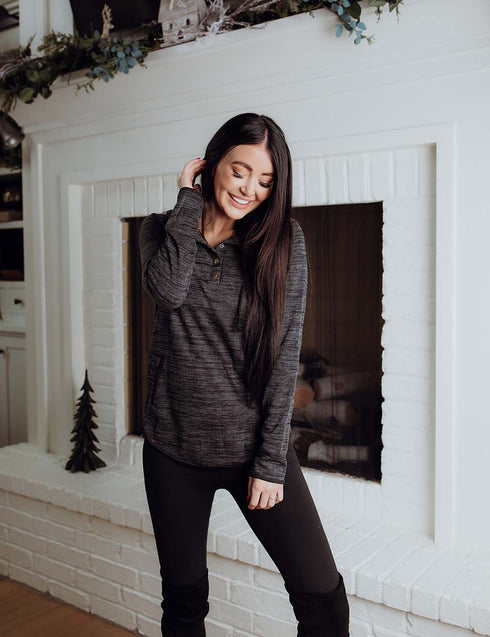 Best Behavior Button Hoodie