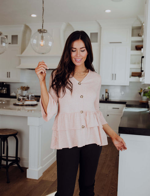 Clearly Yours Ruffle Top