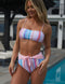 Cotton Candy Striped Swimming Suit
