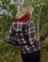 Double Hooded Plaid and Red Sweatshirt