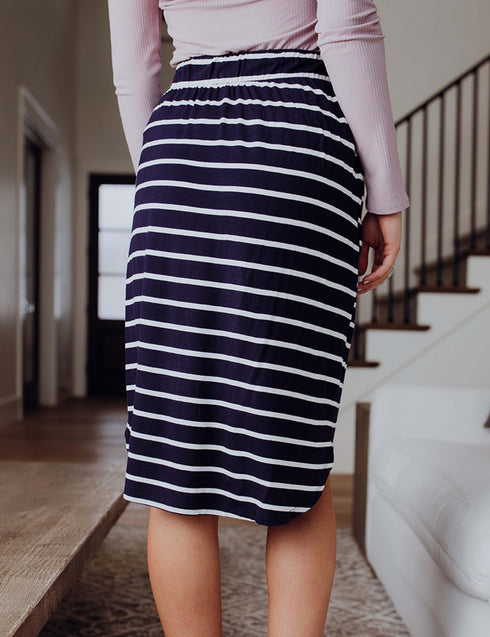 Don't Waste a Moment Stripe Skirt