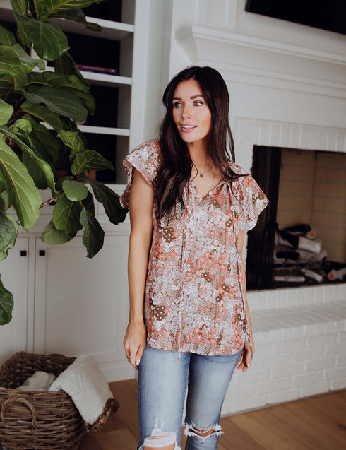 Double the Fun Blooms Top