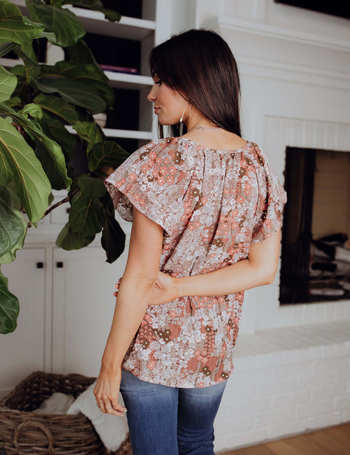 Double the Fun Blooms Top