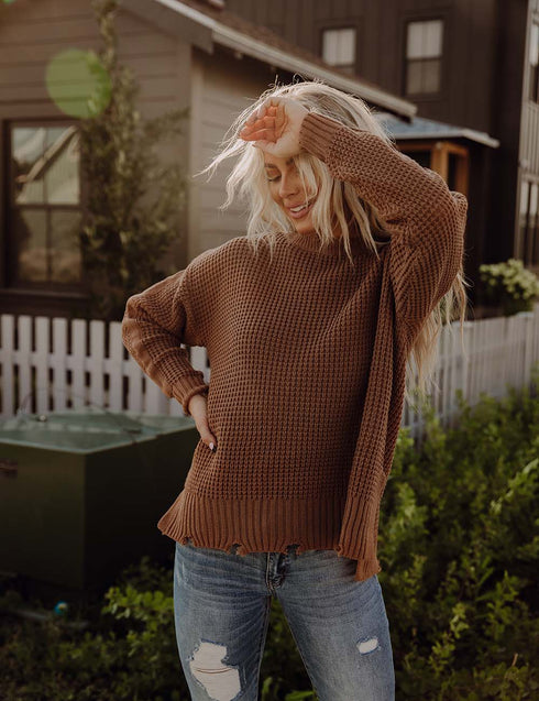 Feel The Warmth Fringe Sweater