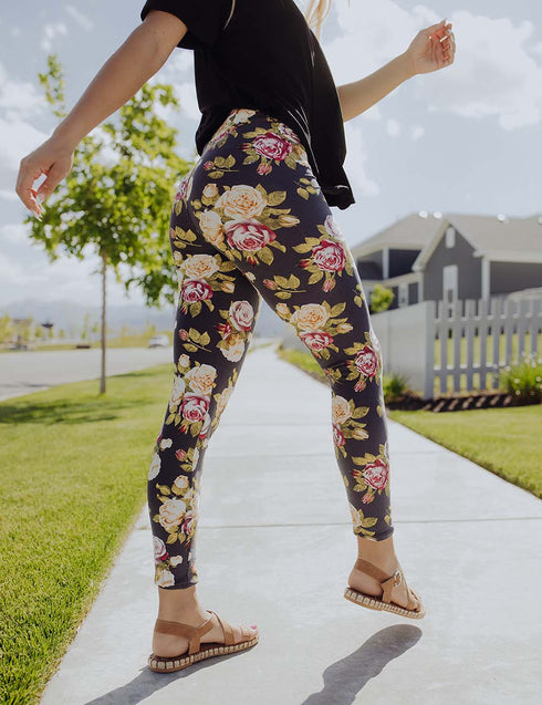 Simple Addiction, Pants & Jumpsuits, Simple Addiction Floral Legging Lxl