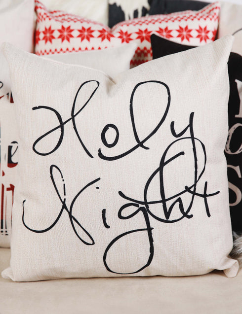 Holy Night Pillow Cover