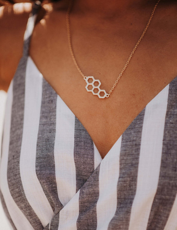 Simple Honeycomb Necklace