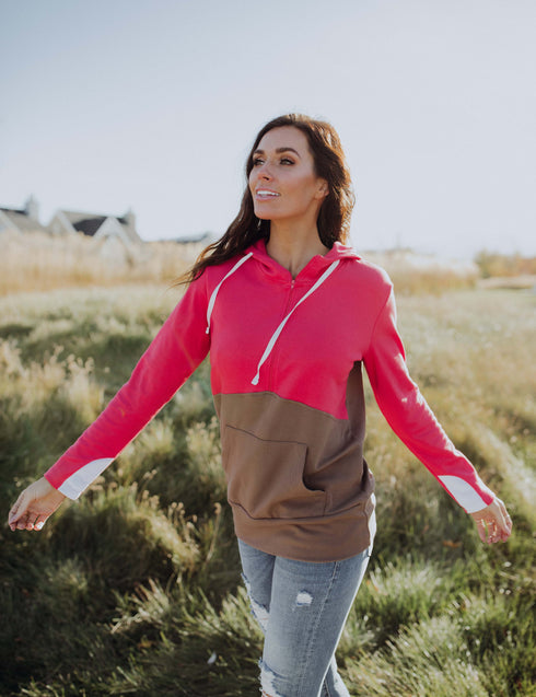 Just Can't Wait Half Zip Hoodie