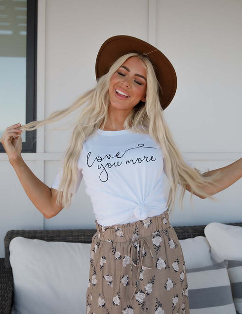 Love You More Graphic Tee