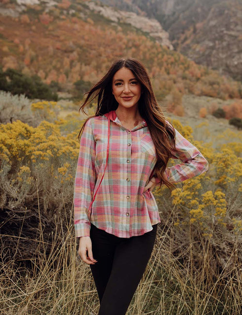 Make Your Day Plaid Hoodie