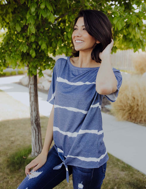 Never Disappoint Stripe Top