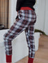 SA Exclusive Plaid and Red Joggers