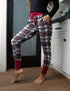 SA Exclusive Plaid and Red Joggers