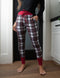 SA Exclusive Plaid and Red Joggers