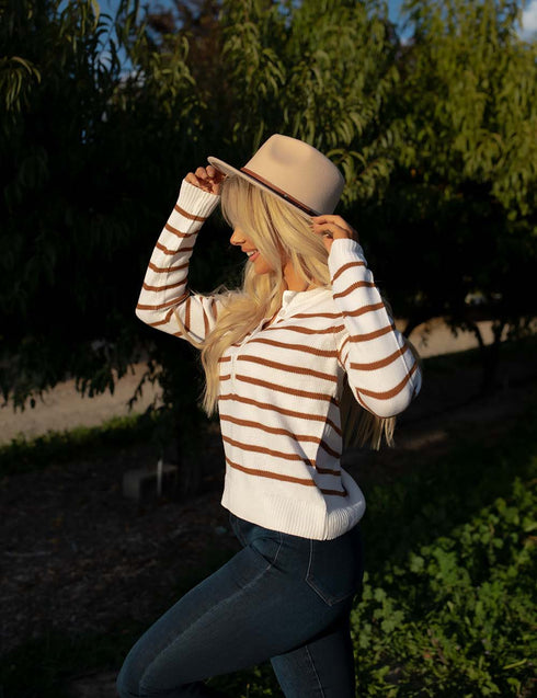 Pleasing Stripes Sweater