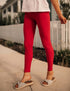 SA Exclusive Red Solid Leggings