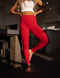 SA Exclusive Red Solid Leggings