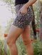SA Exclusive Sassy Tan Leopard Yoga Shorts