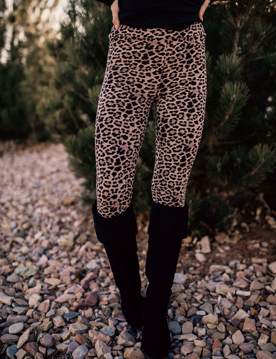 Sa Exclusive Sassy Tan And Black Leopard Leggings Simpleaddiction