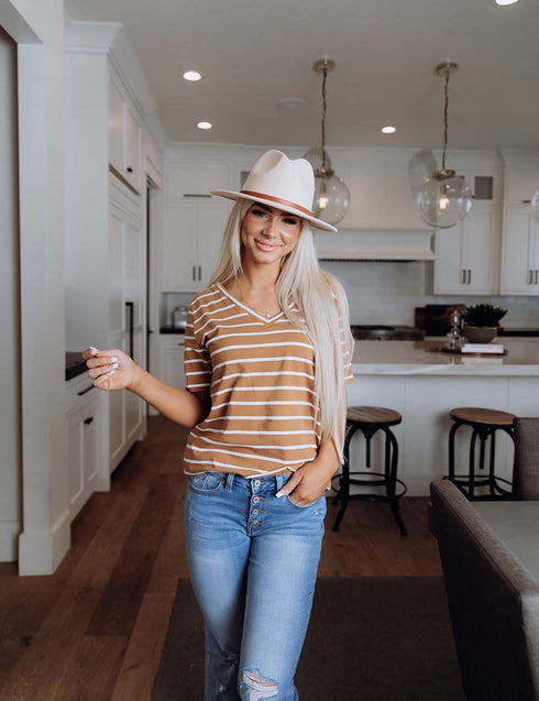 Share Your Thoughts Stripe Top