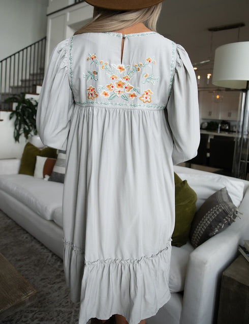 Up For The Journey Embroidered Dress