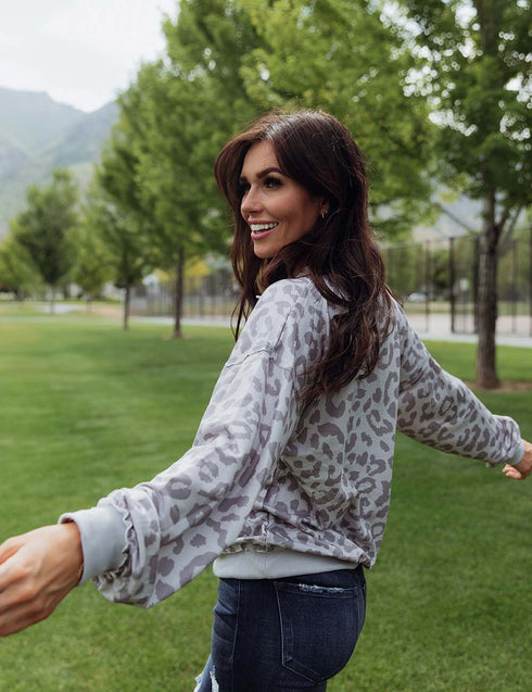 Walk On The Wild Side Half Zip Top