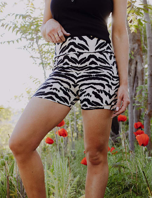 SA Exclusive Zealous Zebra Yoga Shorts
